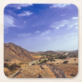 The charming beauty of desert nature under a blue  kartonnen onderzetters (Voorkant)