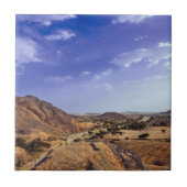 The charming beauty of desert nature under a blue  tegeltje (Voorkant)