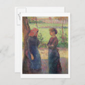 The Chat, c.1892 (olie op canvas) Briefkaart (Voorkant / Achterkant)