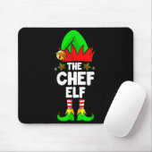 The Chef Elf Shirt Matching Family Chef Christmas Muismat (Met muis)