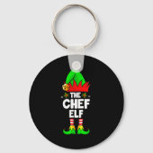 The Chef Elf Shirt Matching Family Chef Christmas Sleutelhanger (Voorkant)