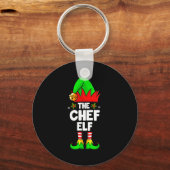 The Chef Elf Shirt Matching Family Chef Christmas Sleutelhanger (Voorkant)