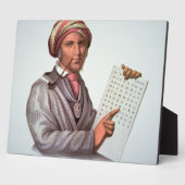 The Cherokee Scholar, Sequoyah (1776-1843) (kleur) Fotoplaat (Zijkant)