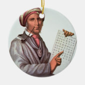 The Cherokee Scholar, Sequoyah (1776-1843) (kleur) Keramisch Ornament (Voorkant)