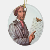 The Cherokee Scholar, Sequoyah (1776-1843) (kleur) Keramisch Ornament (Links)