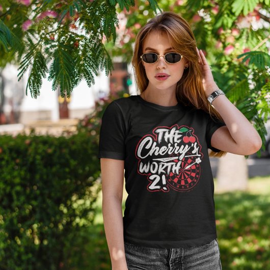 The Cherry's Worth 2 - Grappige Dart T-shirt
