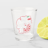 The Cherry's Worth 2 - Grappige darter Shot Glas (Voorkant)