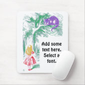 "The Cheshire Cat" uit "Alice in Wonderland" Muismat (Met muis)