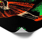 "The Cheshire Cat" uit "Alice in Wonderland" Poster (Hoek)