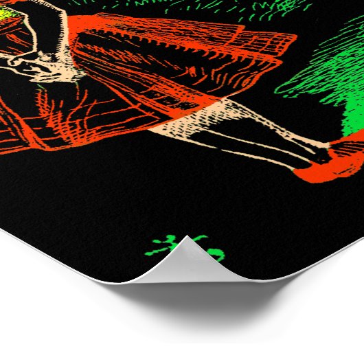 "The Cheshire Cat" uit "Alice in Wonderland" Poster (Hoek)