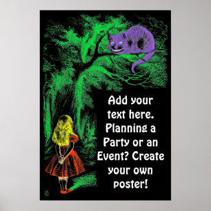 "The Cheshire Cat" uit "Alice in Wonderland" Poster