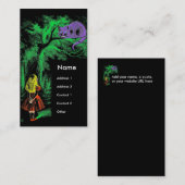 "The Cheshire Cat" uit "Alice in Wonderland" Visitekaartje (Voorkant / Achterkant)