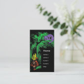 "The Cheshire Cat" uit "Alice in Wonderland" Visitekaartje (Staand voorkant)