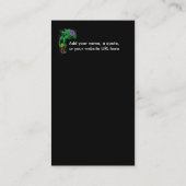 "The Cheshire Cat" uit "Alice in Wonderland" Visitekaartje (Achterkant)