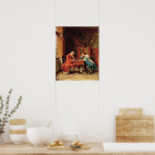 The Chess Players, 1856 Poster (Keuken)