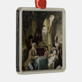 The Chess Players, 1887 2 Metalen Ornament (Rechts)