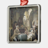 The Chess Players, 1887 2 Metalen Ornament (Links)