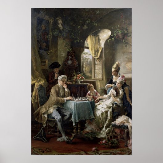 The Chess Players, 1887 2 Poster (Voorkant)