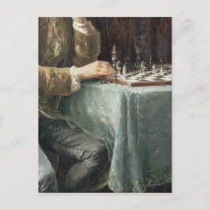 The Chess Players, 1887 Briefkaart