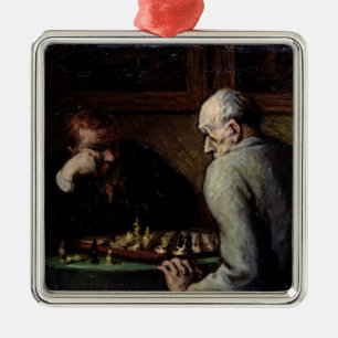 The Chess Players, c.1863-67 Metalen Ornament