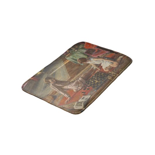 The Chess Players (door John Lavery) Badmat (Gekanteld)