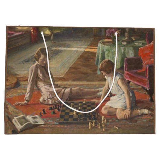 The Chess Players (door John Lavery) Groot Cadeauzakje (Achterkant)