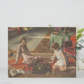 The Chess Players (door John Lavery) Kaart (Staand voorkant)