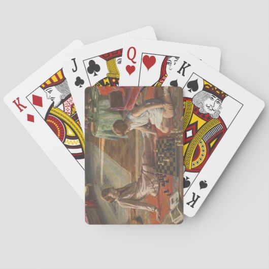 The Chess Players (door John Lavery) Pokerkaarten (Achterkant)