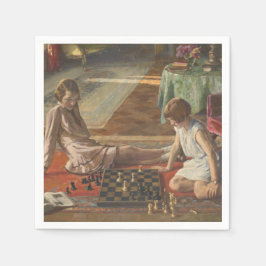 The Chess Players (door John Lavery) Servet
