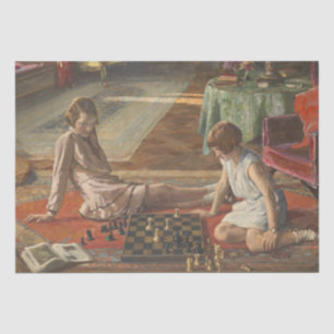 The Chess Players (door John Lavery) Tissuepapier