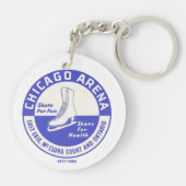 The Chicago Arena Company Ice Skating Rink Sleutelhanger (Achterkant)