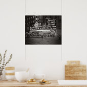 The Chicago Theater at Night 1941 Foto Poster (Keuken)