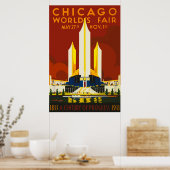The Chicago World's Fair Century of Progress 1933  Poster (Keuken)