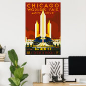 The Chicago World's Fair Century of Progress 1933  Poster (Thuiskantoor)