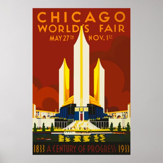The Chicago World's Fair Century of Progress 1933  Poster (Voorkant)