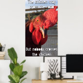 The Chicken May Cross The Road Poster (Thuiskantoor)