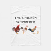 The Chicken Whisperer Funny  Fleece Deken (Voorkant)