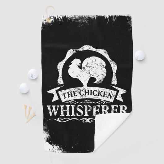 The Chicken Whisperer Funny Golfhanddoek (Insitu)
