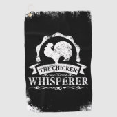 The Chicken Whisperer Funny Golfhanddoek (Voorkant)