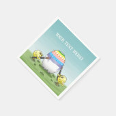 The chickens paint a colorful Easter egg Servet (Hoek)