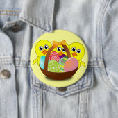 The Chicks Easter Basket - Ronde Button 4,0 Cm (In situ)