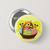 The Chicks Easter Basket - Ronde Button 5,7 Cm (Voorkant /achterkant)