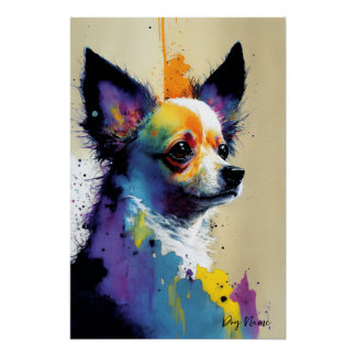 The Chihuahua Dog - Composition 002 Perfect Poster