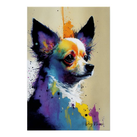 The Chihuahua Dog - Composition 002 Perfect Poster (Voorkant)