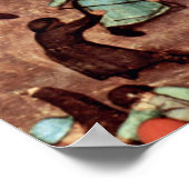 The Children's Games Detail van Bruegel D. Ä. Piet Poster (Hoek)