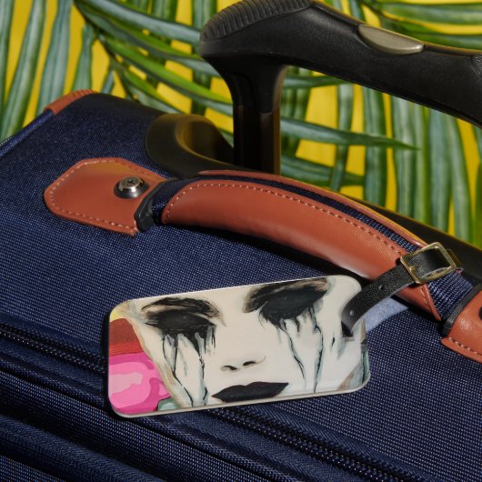 'The Chill' schilderij op een Bagagelabel (Voorkant Insitu 3)