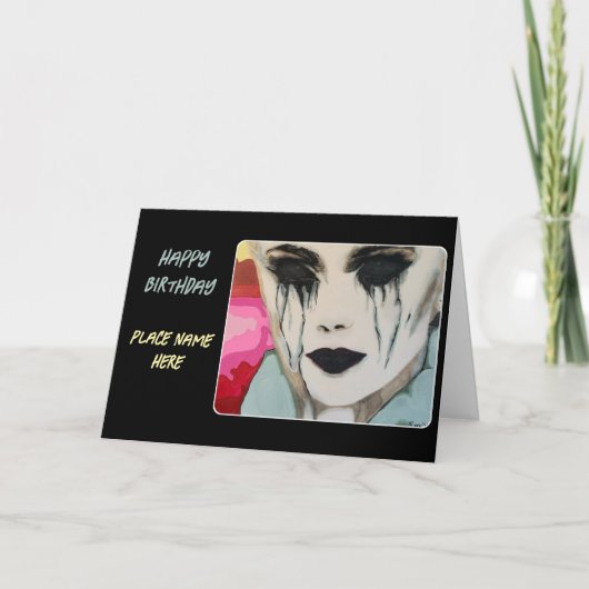 'The Chill' schilderij op een Bedankkaart (Voorkant)