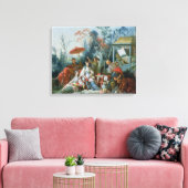 The Chinese Garden, c.1742 Canvas Afdruk (Insitu (Woonkamer))