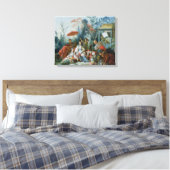 The Chinese Garden, c.1742 Canvas Afdruk (Insitu (Slaapkamer))