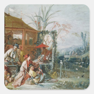 The Chinese Hunt, c.1742 Vierkante Sticker
